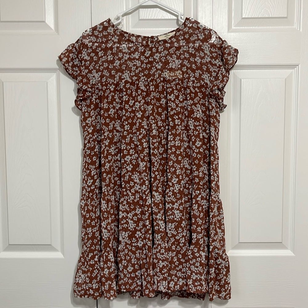 Entro Fall Babydoll Dress NWT